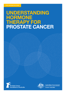 UNDERSTANDING HORMONE THERAPY FOR PROSTATE CANCER