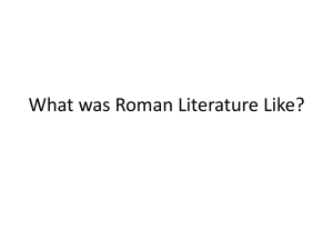 What was Roman Literature Like?