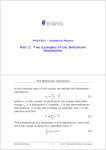 Part 2: Two Examples of the Boltzmann Distribution