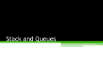 Stack and Queues