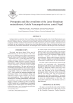 Petrography and illite crystallinity of the Lesser Himalayan