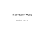The Syntax of Music