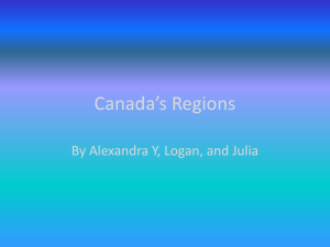 Canada`s Regions done project #1