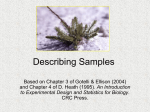 Describing samples - UCF College of Sciences