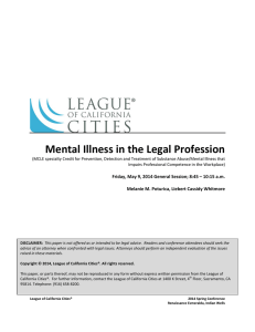 Mental Illness in the Legal Profession