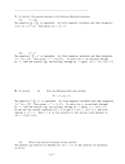 1. (15 points) Give general solutions to the following differential