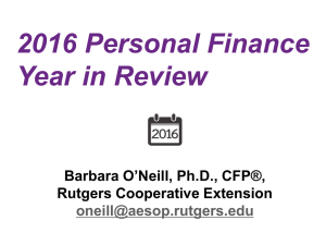 2016 Personal Finance Year in Review