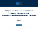 (NCCN Guidelines®) Venous Thromboembolic Disease