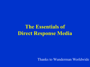 Essential of Direct Response Media