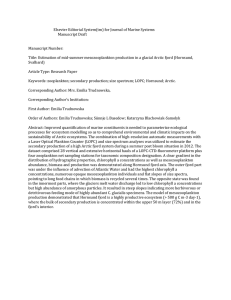 Elsevier Editorial System(tm) for Journal of Marine
