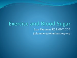 Exercise and Blood Sugar