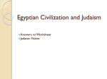 Egyptian Civilization and Judaism