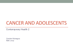 Cancer and adolescents