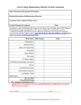 SIUE Biosafety Risk Assessment Sample Form