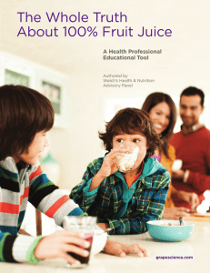 The Whole Truth About 100% Fruit Juice