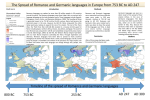 The Spread of Romance and Germanic languages in Europe from