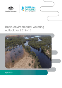 Basin environmental watering outlook for 2017-18 - Murray