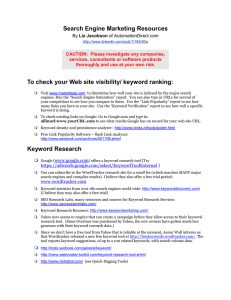 Search Engine Marketing Resources