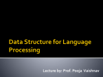 Data Structure for Language Processing