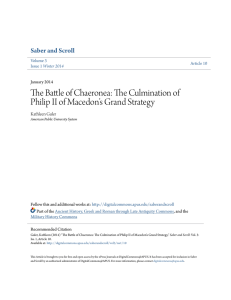 The Battle of Chaeronea - DigitalCommons@APUS
