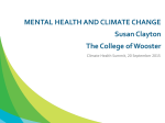 Mental Health and Climate Change