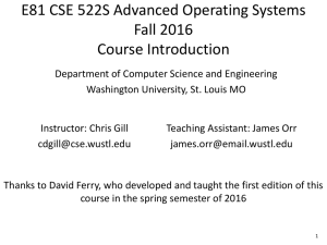 Course Introduction - Washington University in St. Louis