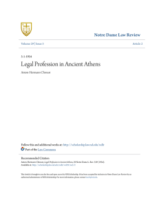 Legal Profession in Ancient Athens - NDLScholarship