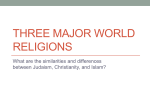 Three Major World Religions