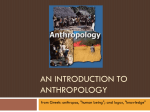 An introduction to anthropology