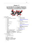 Chapter 17 – An Introduction to Organic Chemistry