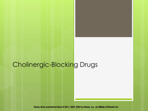 CHAPTER 21 Cholinergic