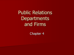 Public Relations Departments and Firms