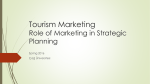 Tourism Marketing Role of Marketing in Strategic Planning