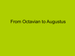 From Octavian to Augustus