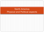 North America Physical and Political aspects