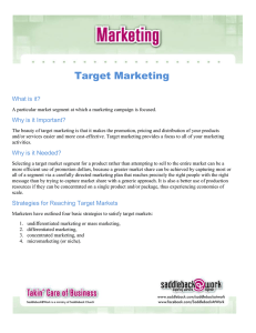 Target Marketing - Ron R. Kelleher