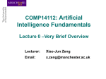 Artificial Intelligence Fundamentals Lecture 1