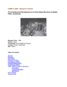 The Architectural Development of an Early Maya Structure