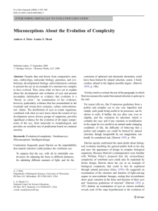 Misconceptions About the Evolution of Complexity | SpringerLink