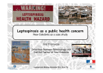 Leptospirosis as a public health concern