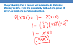 More Binomial Using Calculator