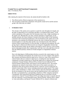 Cranial Nerves and Functional Components - Dr