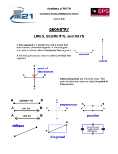 GEOMETRY LINES, SEGMENTS, and RAYS