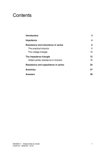 Analyse series ac circuits