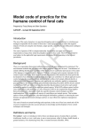 Model code of practice for the humane control of feral cats 2012