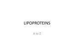 Lipoproteins