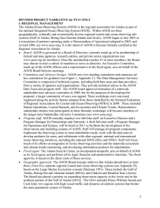 FY 2011 - Alaska Ocean Observing System