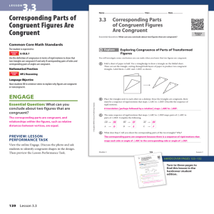 Corresponding Parts of Congruent Figures Are Congruent