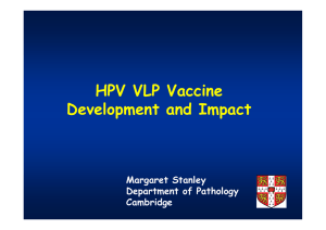 HPV VLP Vaccine Development and Impact