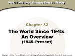 World History Connections to Today